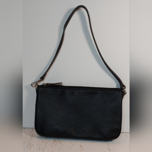 Worthington Woman Mini Purse/Wristlet Vegan Pebbled Leather Wear it Two Ways Bag - Picture 9 of 10